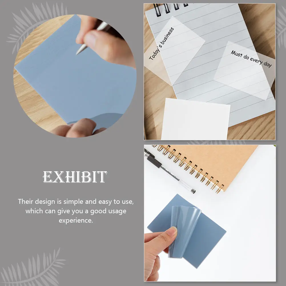 

Post-note Sticky Multi-function Memo Stickers Visible Student Accessory Plastic Message Clear