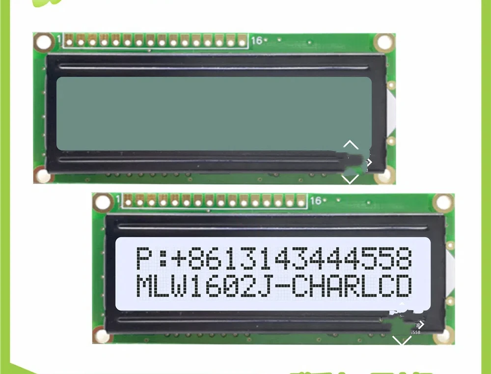 1602 LCD 16x2 ST7070, 1602K paralel Port tampilan seri