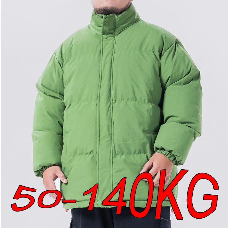 Plus Size Winter Jackets Men Oversized Parka Coat Loose Fit Large Size Waterproof Outdoor Hiking Men Clothing