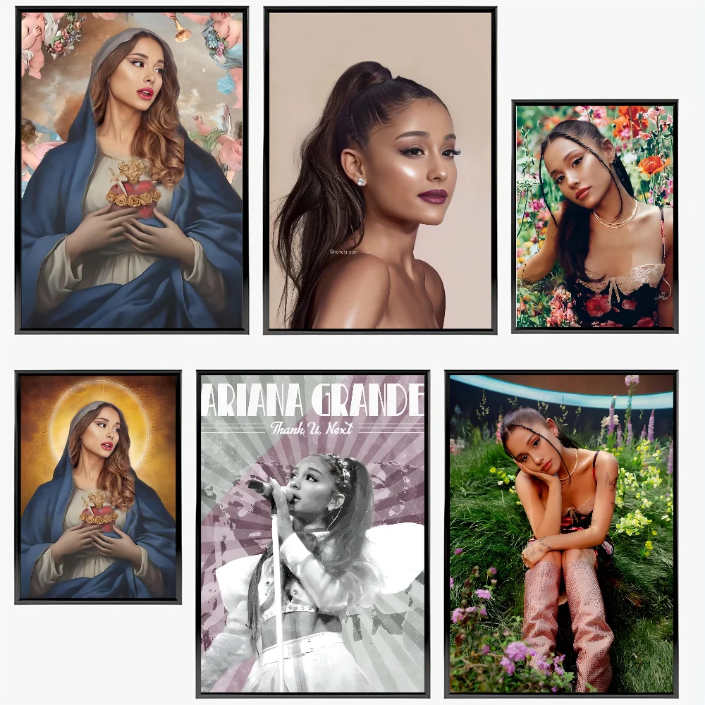 

Famous Singer Ariana Grande Poster Paper Print Home Living Room Bedroom Entrance Bar Cafe Art Painting Decoration