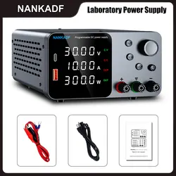 NANKADF DC Lab Power Supply 30V 10A 60V 5A Adjustable Voltage Regulator Preset Voltage Current Dual Input Voltage 220V/110V