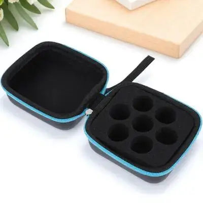1Pcs PU Essential Oil Storage Pouch Compact Travel Case for 5Ml Bottles Shockproof Organizer Gentle Texture Easy Carry