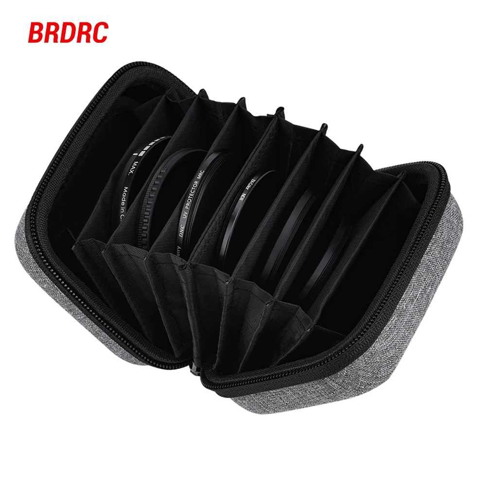 Flymile Lens Filter Storage Bag Camera Filter Pouch Dustproof Protective Carrying Case With Hand Strap Photography Accessories