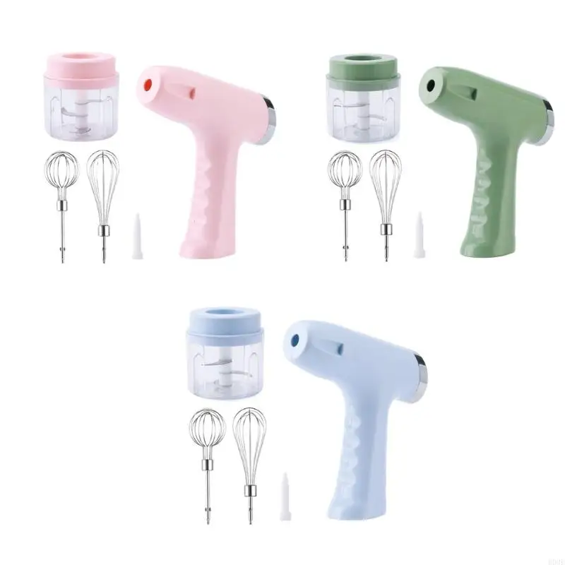 Electric Eggs Beater Metal Handheld Whisk For Baking Cooking With Ergonomic ABS Handle Practical Beating Tool B03E