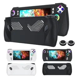 Silicone Protective Cover for ASUS ROG Ally Case Soft Handheld Console Shell Shockproof Frame Game Accessories Rocker Caps