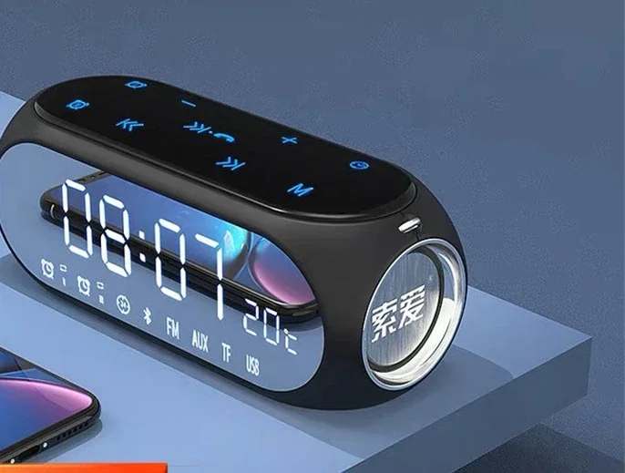 

Speaker subwoofer small stereo household mini wireless portable loud radio.