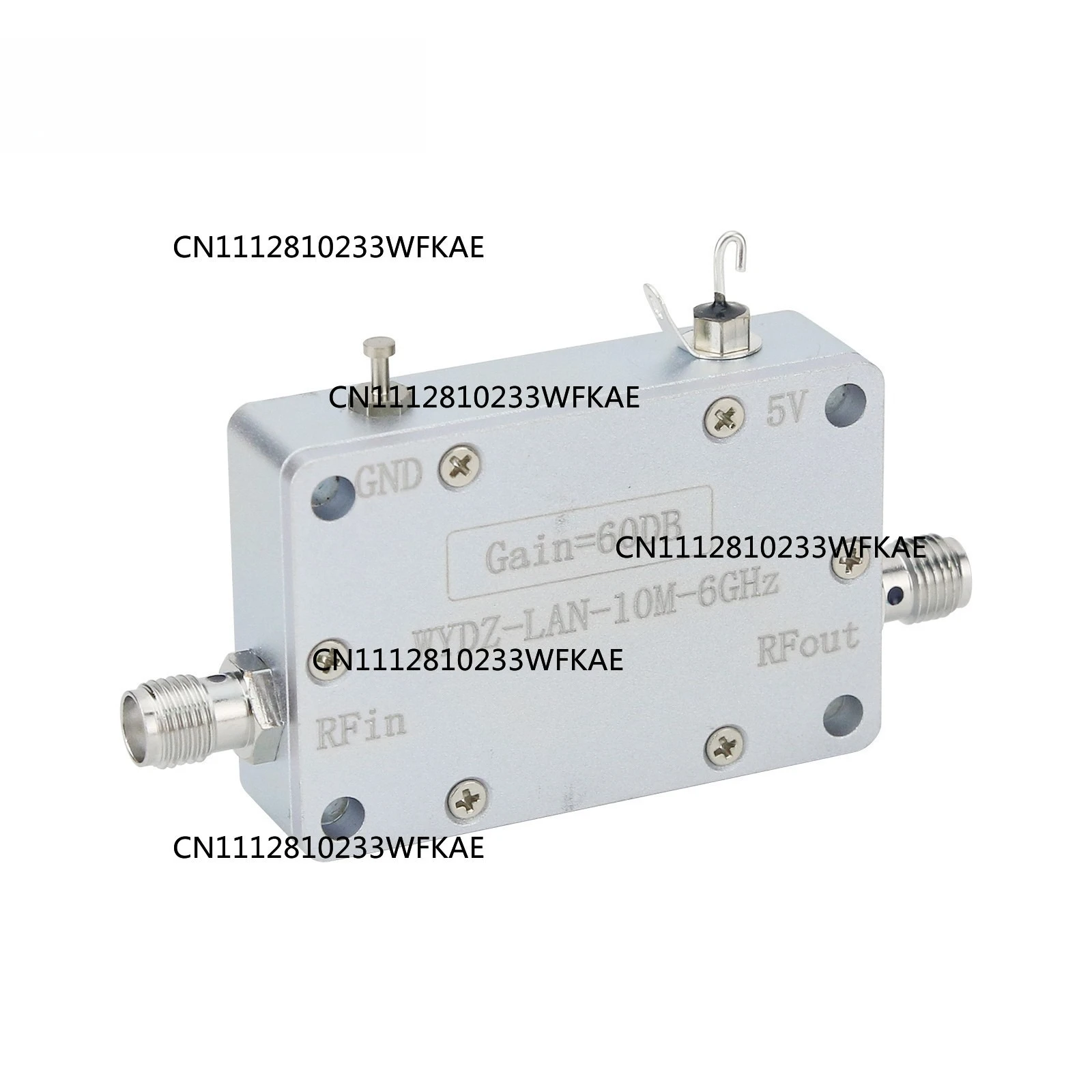 For Hamgeek 10MHz-6GHz 60dB High Gain LNA Wideband Amplifier Low Noise Amplifier with SMA Female Connector for RF Signal Driver
