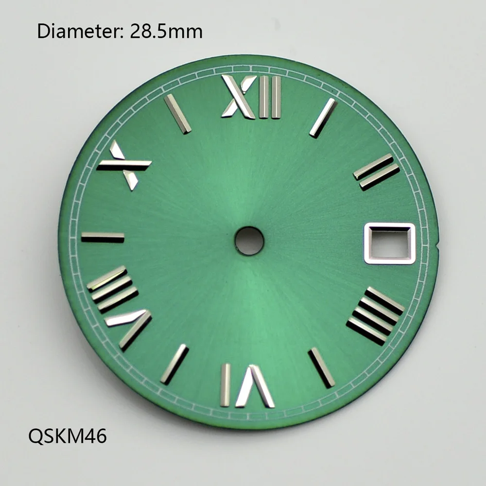 28.5mm Roman Numeral Index Sterile Custom Dial With Sun Texture Surface Dial Improving NH Dial Movement Watch Parts Repair Tool