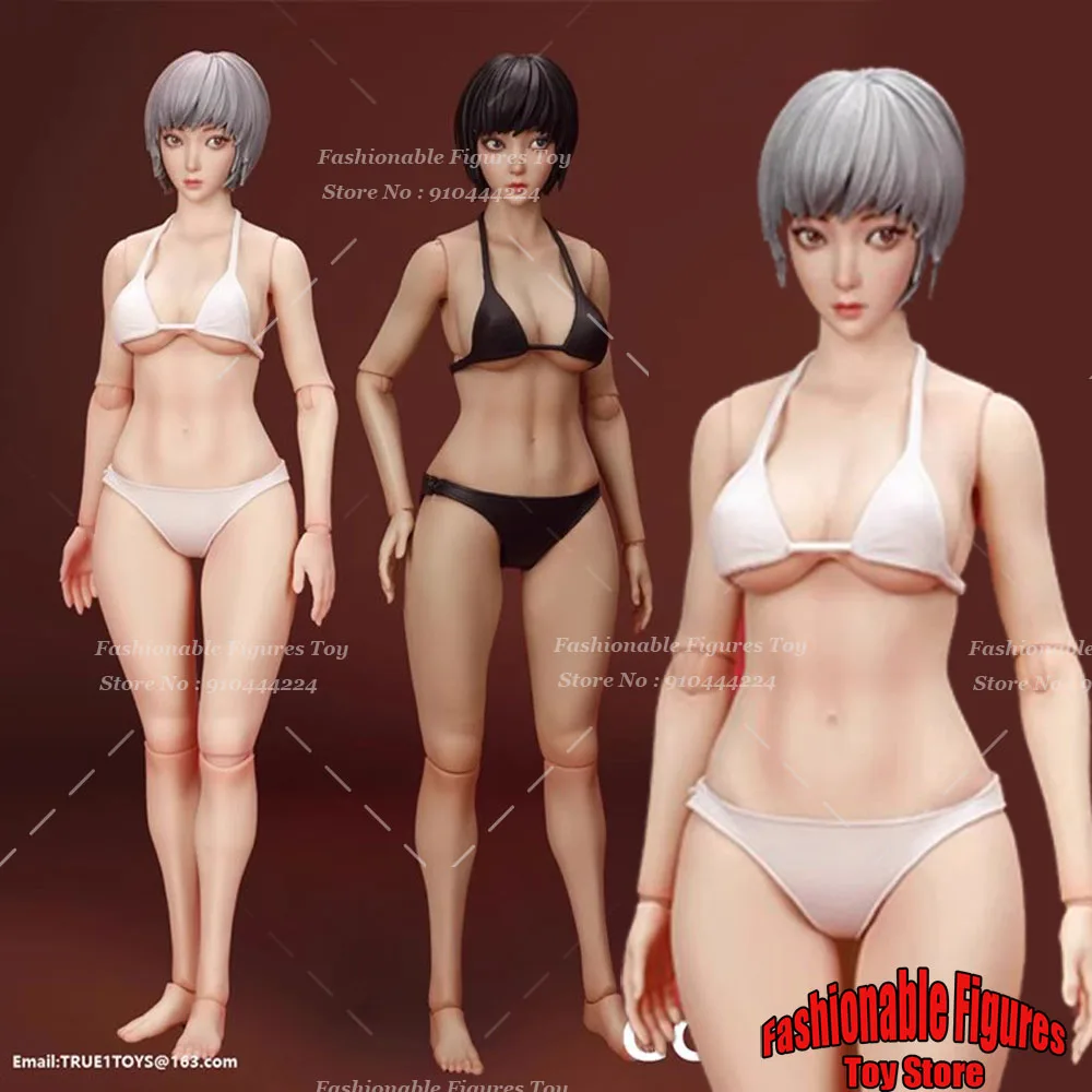 True1Toys GC3026 1/6 Women Soldier Joint Body With Movable Eyes Anime Head Sculpt 12inch Bikini Action Figure Girl Body Dolls