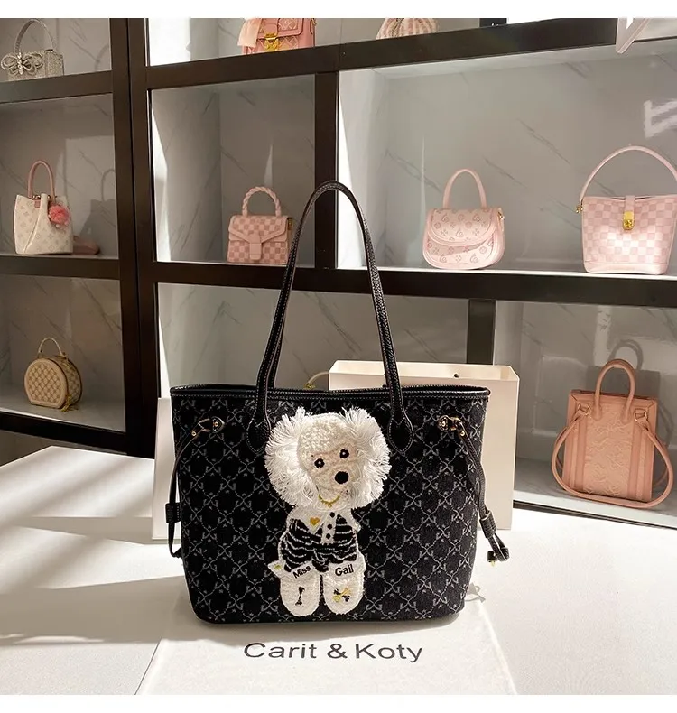 

Fashion Striped Pattern Bucket Bag Large Capacity Casual Tote Bag High Quality Women Handbag Textured Shoulder Bag