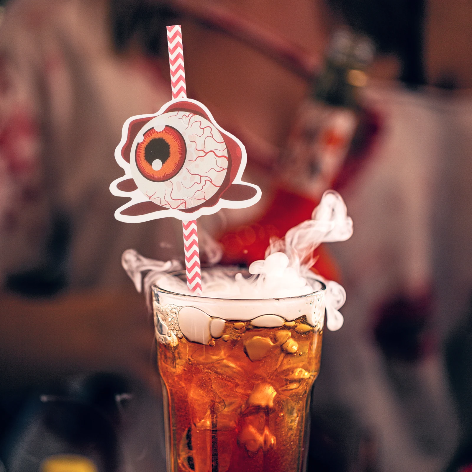 

24Pcs Halloween Theme Paper Straws Beverage Straws for Drinks Party Decors Halloween Party Supplies Straw for Drink
