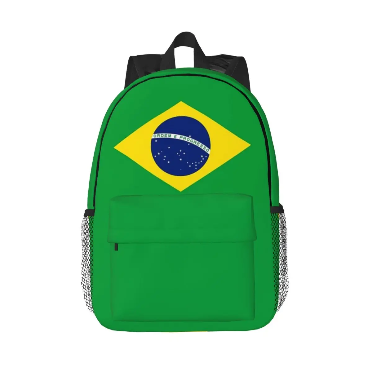 

Brazil National Flag Backpacks Teenager Bookbag Cartoon Children School Bags Travel Rucksack Shoulder Bag Large Capacity