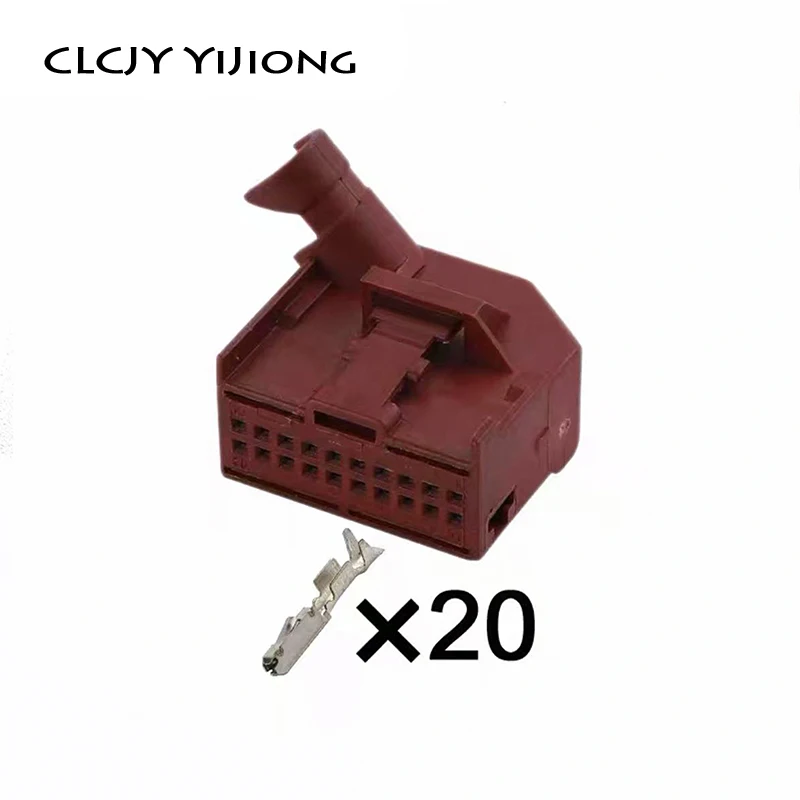 1 Set 20 Pin Car Wire Connector Wire Harness with 20cm Wire Car Gateway Controller Reversing Radar Plug
