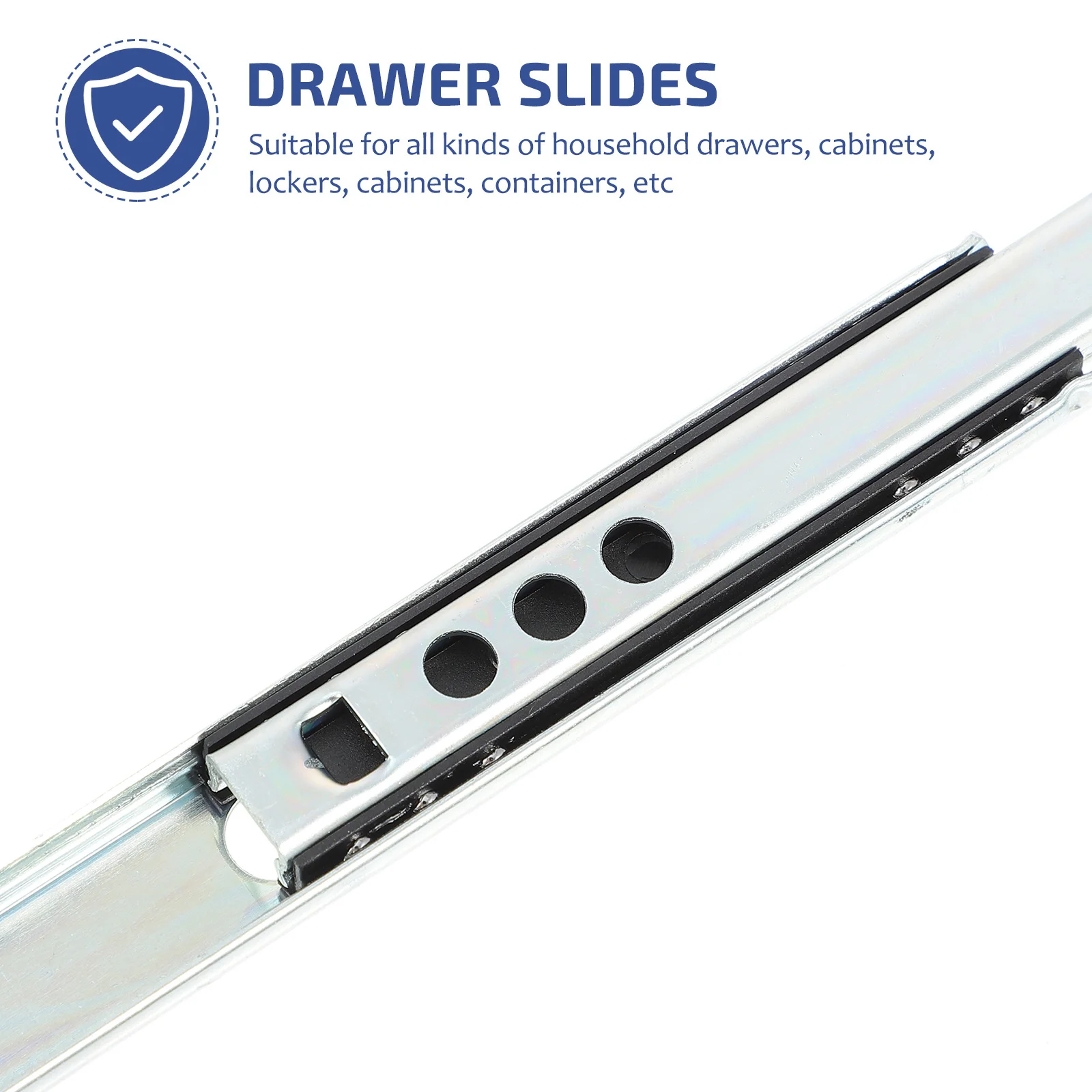 

2Pcs Dual Direction Miniature Drawer Slide Cold Rolled Steel Heavy Duty Extended Furniture Cabinet Slide Smooth Quiet