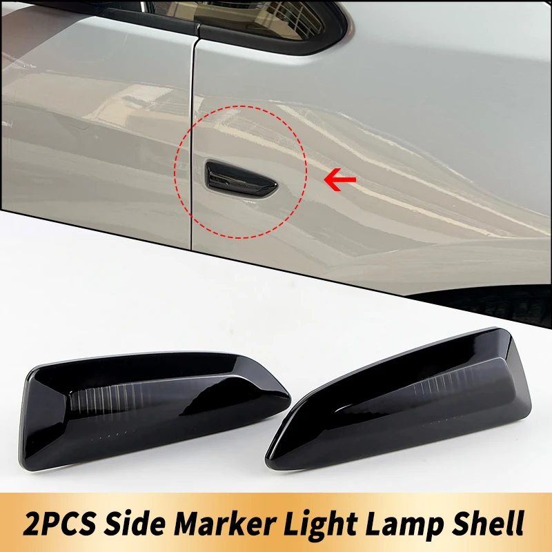 2PCS Car Turn Signal Side Fender Marker Light Lamp Cover Shell Housing Lens For Opel Astra J K Zafira C Insignia B Grandland X