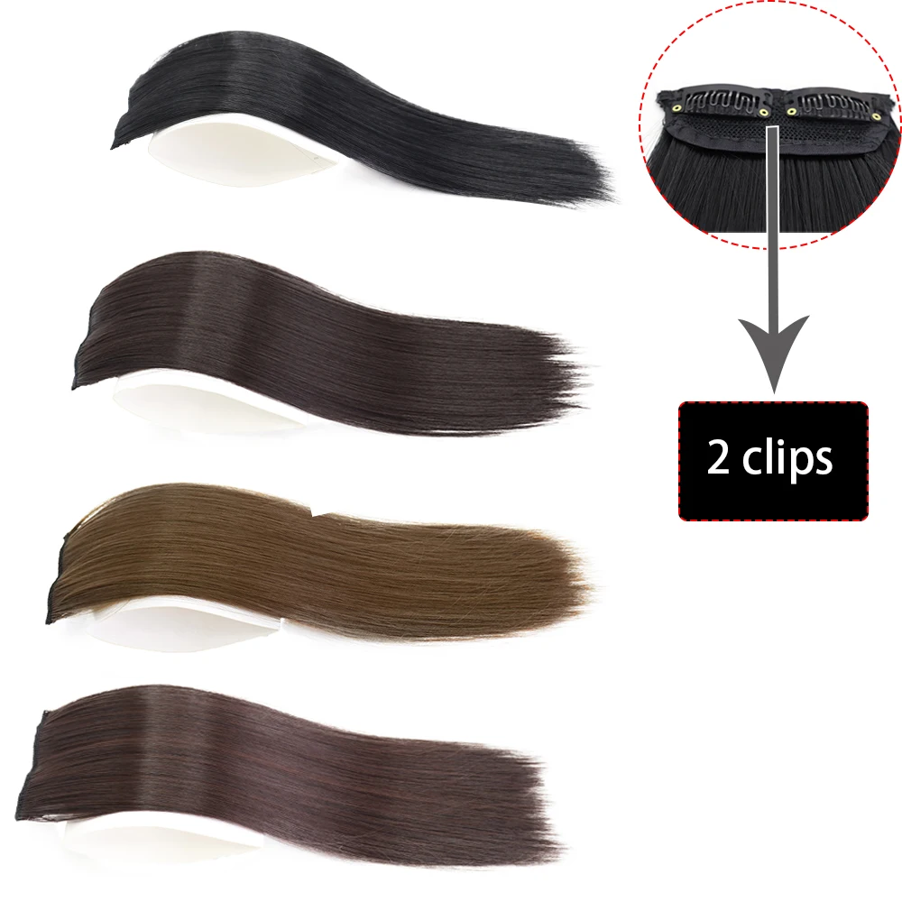 Synthetic Hair Pads Fluffy Head Reissue Patch Thickens Sides To Increase Amount Of Hair Top Invisable Hair Pad Clip In One Piece