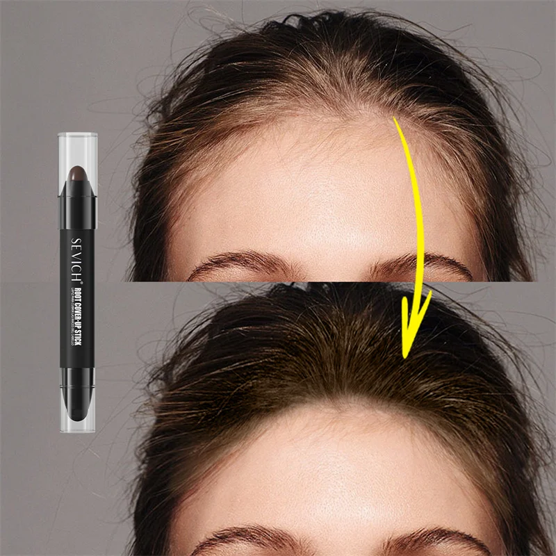قلم صبغ الشعر لمرة واحدة من سيفيش، تغطية جذور رمادية فورية، كريم لون الشعر، غطاء مؤقت سريع، شعر أبيض قابل للغسل #5