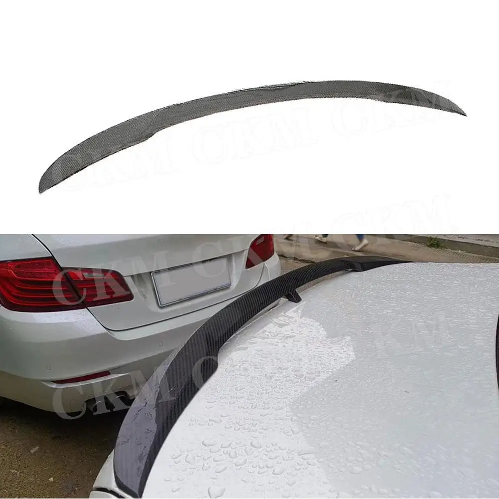 

CKMUUER Carbon Fiber Rear Spoiler Boot Lip Wings Car Rear Trunk Decoration Accessories for BMW 5 Series G30 2017-2022