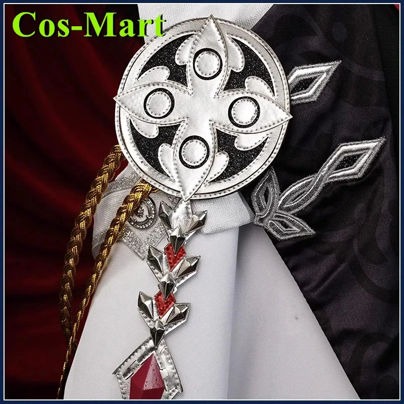 Cos-Mart Genshin Impact Tartaglia//Pantalone/Il Dottore Косплей Костюм Fatui Плащ Пальто Комбина Все Членники Капитан