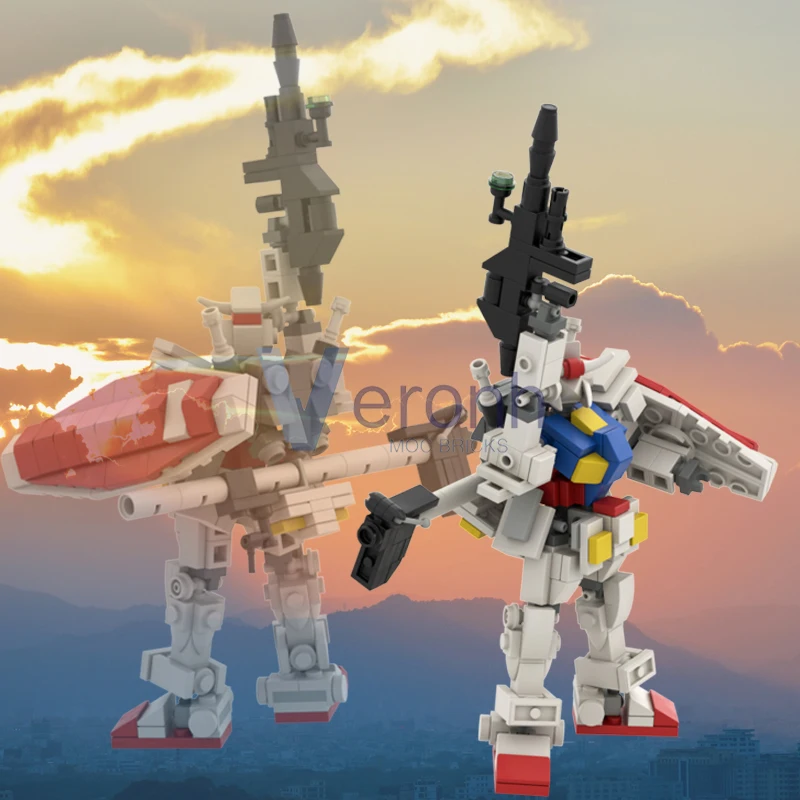 276 PCS MOC RX-78-2 Mecha Model Building Blocks Kit Creative Robot Action Figure Assembly Bricks Mindstorms Kid Toys Boy Gifts