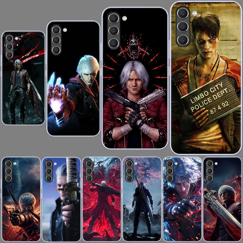 D-Devil May Cry DMC Phone Case for Samsung A54 A14 A24 A34 A17 A37 A57 A55 A35 A25 A15 A13 A23 A33 A53 A07 A05S A04S A03 A73 Gal