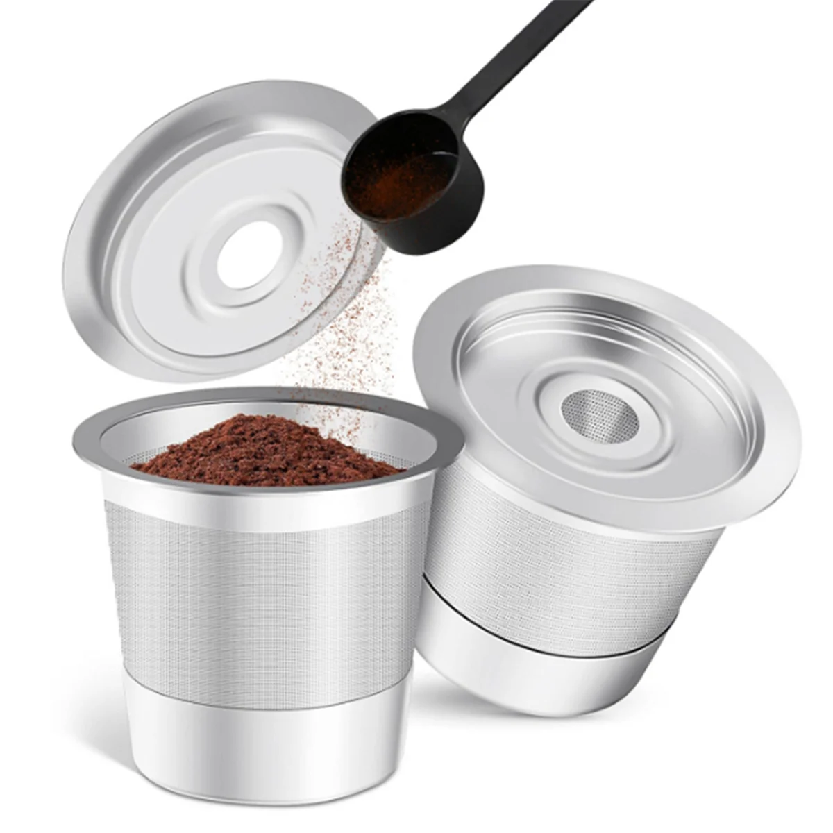 2025+ Reusable Coffee Pod for ,Stainless Steel Refillable Coffee Pod,Coffee Filter for Refilling Capsules Pods