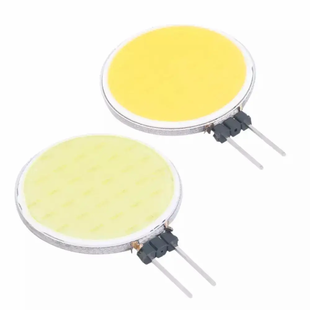 Aoyuansea 5Pcs G4 COB LED Lamp Light Chip Spotlight Bulb 1.5W DC 12V Replace Halogen Light Pure Warm White Lighting Decor Lamps