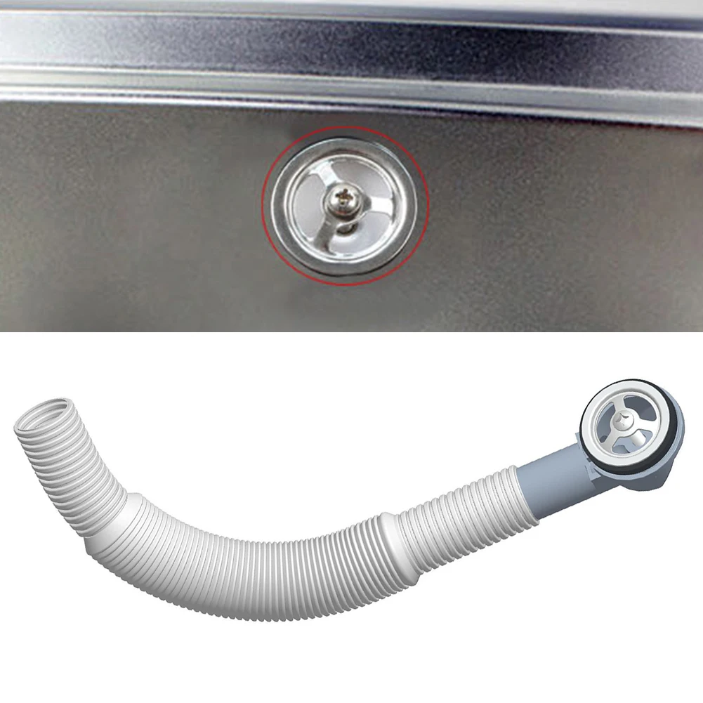 Round Sink Overflow Pipe Washbasin Drainer Replacement Overflow Head For Kitchen Sink Connecting Pipe