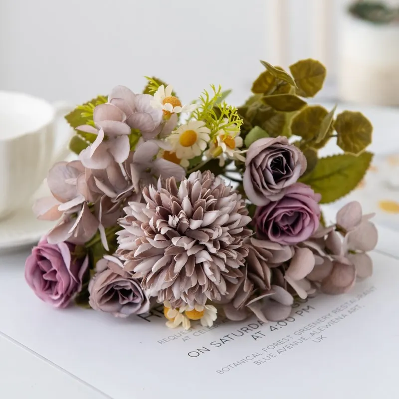Künstliche Kamillen-Kombination für hochwertige Raumdekoration, Hochzeitsdekoration, Brautaccessoires, Fotografie-Requisiten, DIY-Geschenk, heiß begehrt. – Detail 6
