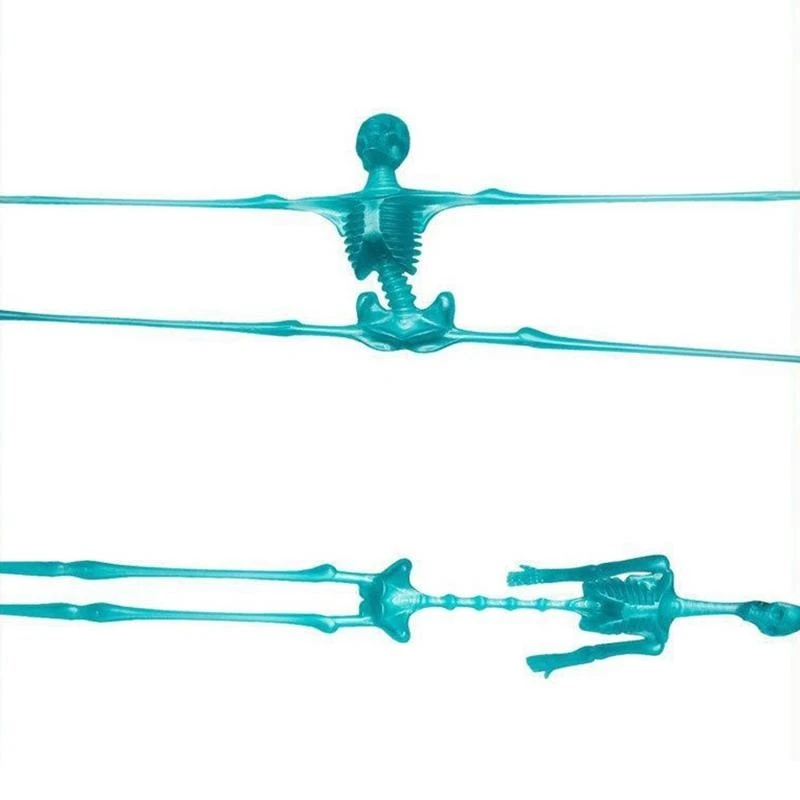 Q0KB NOCTILUCENTE SKULL ESTRACHO FIDGE MINI SKELELE FIGURINE NIÑOS REGAJO HALLOWEEN