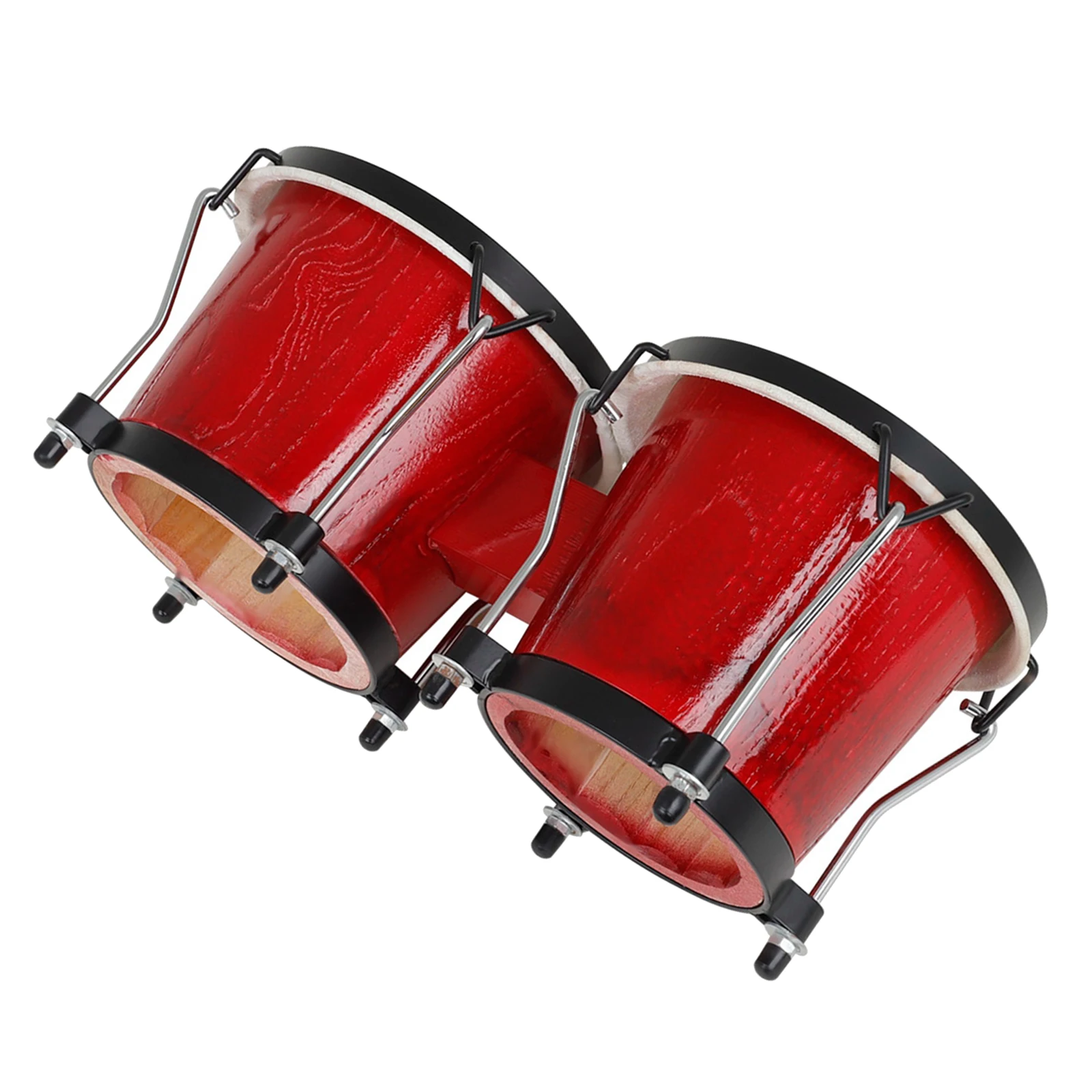 6\'\' 7\'\' Djembe Bongo Drum Percussion Bongo Drum Solid Wood Clear Sound Starter Drummer Lovers Musical Rhythm Toys Kids Gifts