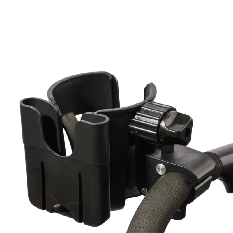 Convenient 2 In 1 Stroller Attachment For Walking Combines Drink Carriers And Cellphone Holder Quick Install