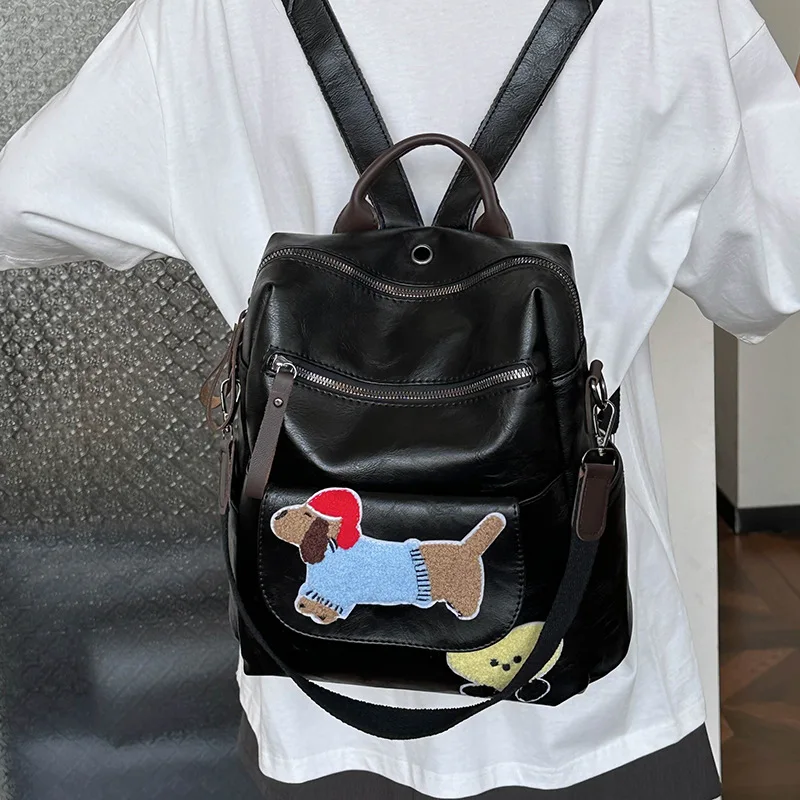 

Casual Backpack with Large Capacity for Students, Cute Cartoon Design