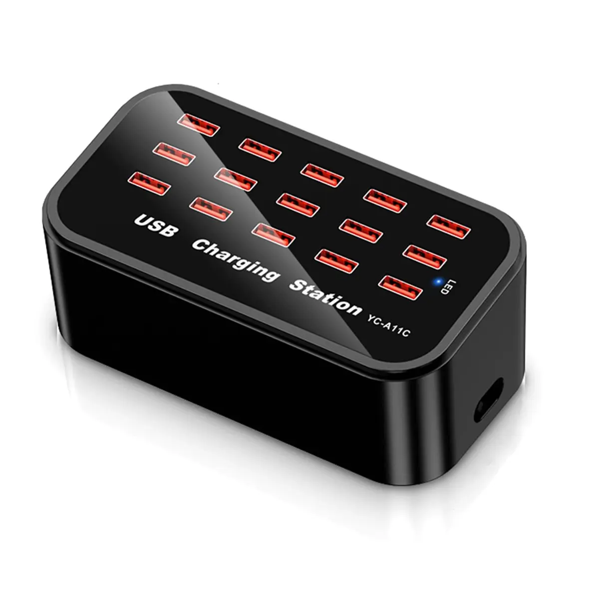 

[A99U] Вилка европейского стандарта, 15 портов, 100 Вт, 20 А, USB-зарядная станция, зарядное устройство для быстрой зарядки телефона, настольные зарядные устройства для нескольких мобильных телефонов