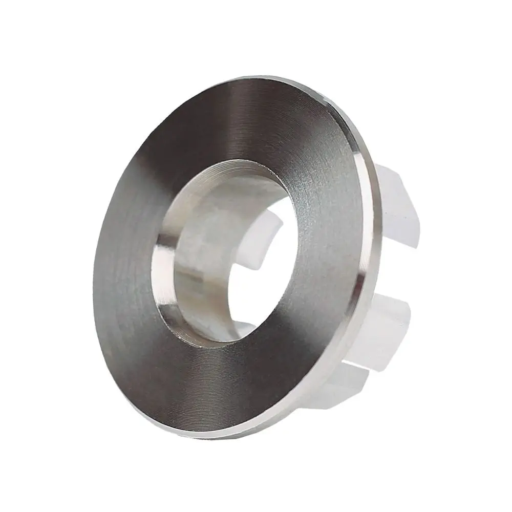 Stainless Steel Sink Overflow Covers Round Replacement Wash Basin Overflow Ring Plug Sink Hole Cover Kitchen Bathroom Supplies
