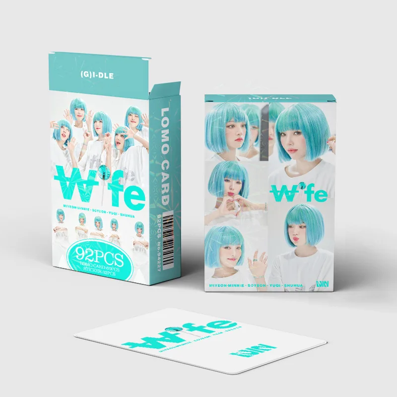 92pcs/BoxKpop GIDLE New Song Wife Photocards MIYEON MINNIE SOYEON Single lomo cards for boys girls gifts