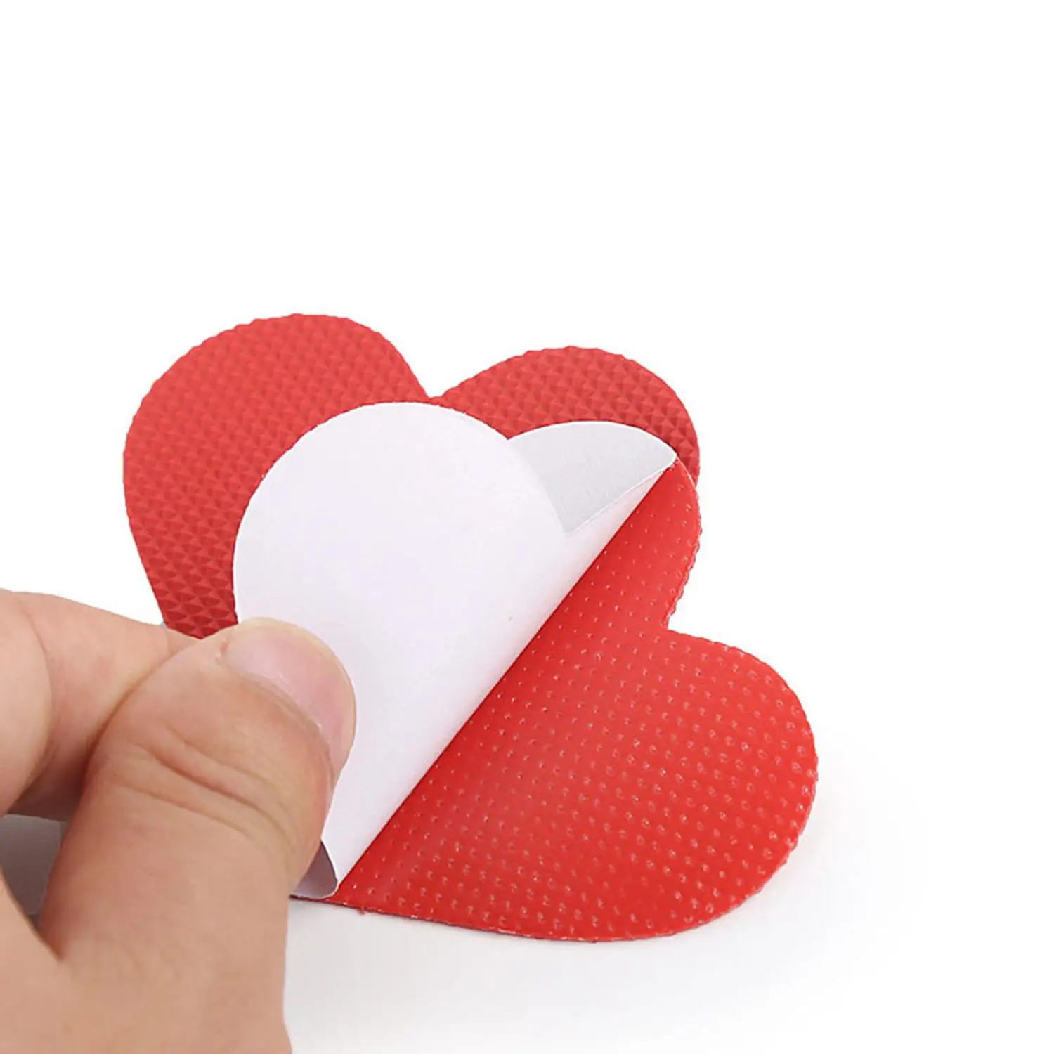 Adesivo de sola de sapato antiderrapante em forma de coração, almofadas resistentes ao desgaste, protetor de sola autoadesivo feminino, acessórios de sapato