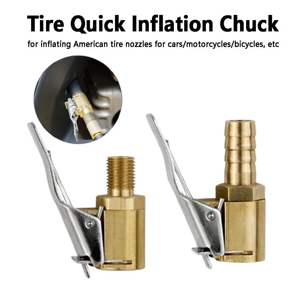 

1 шт., автомобильный воздушный патрон для шин, насос для накачивания, разъем клапана, зажимной адаптер, автомобильная латунь, 8 мм, клапан колеса для шин для надувного насоса