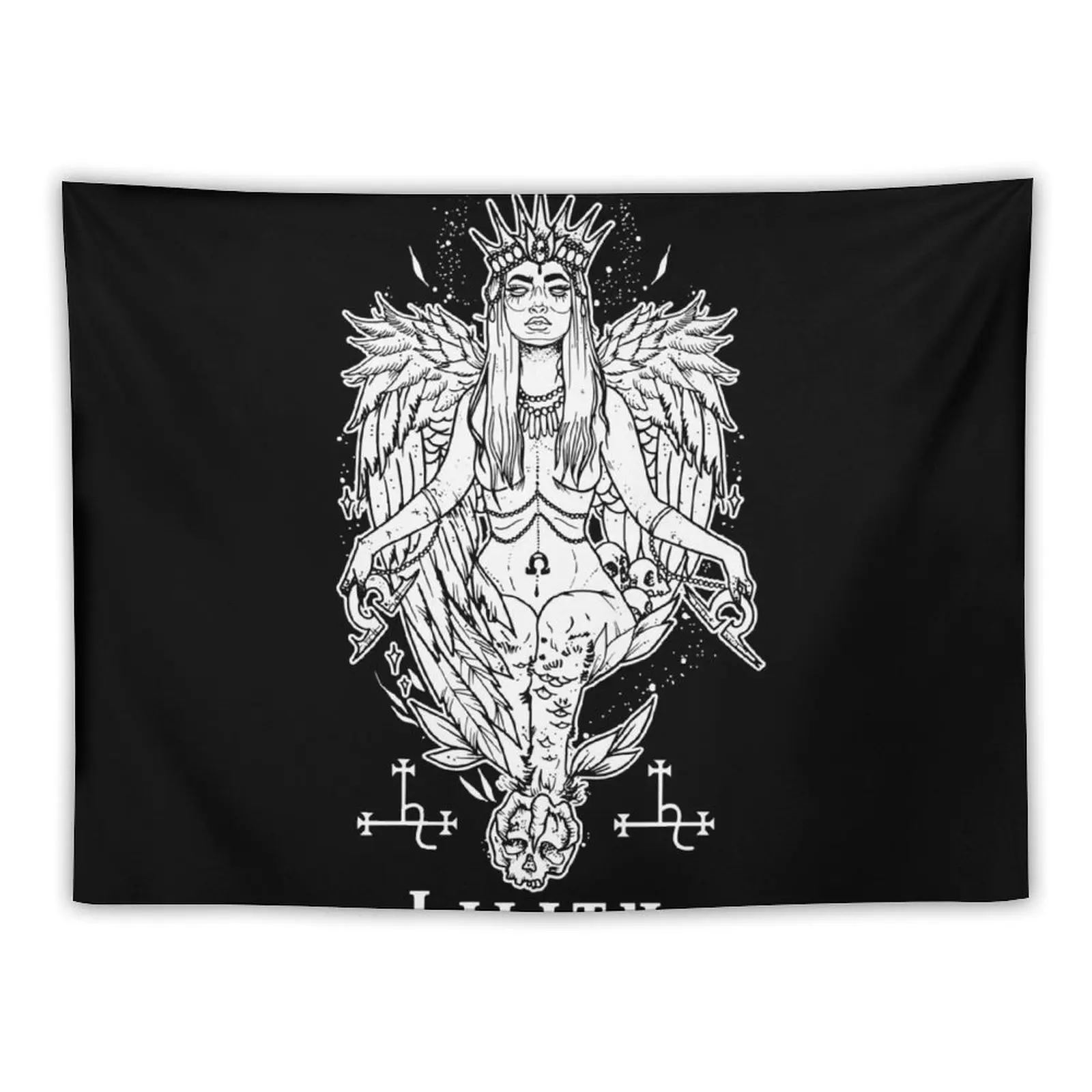 

Lilith Mother of Demons Tapestry Room Decore Aesthetic Aesthetics For Room Wall Art Tapestry