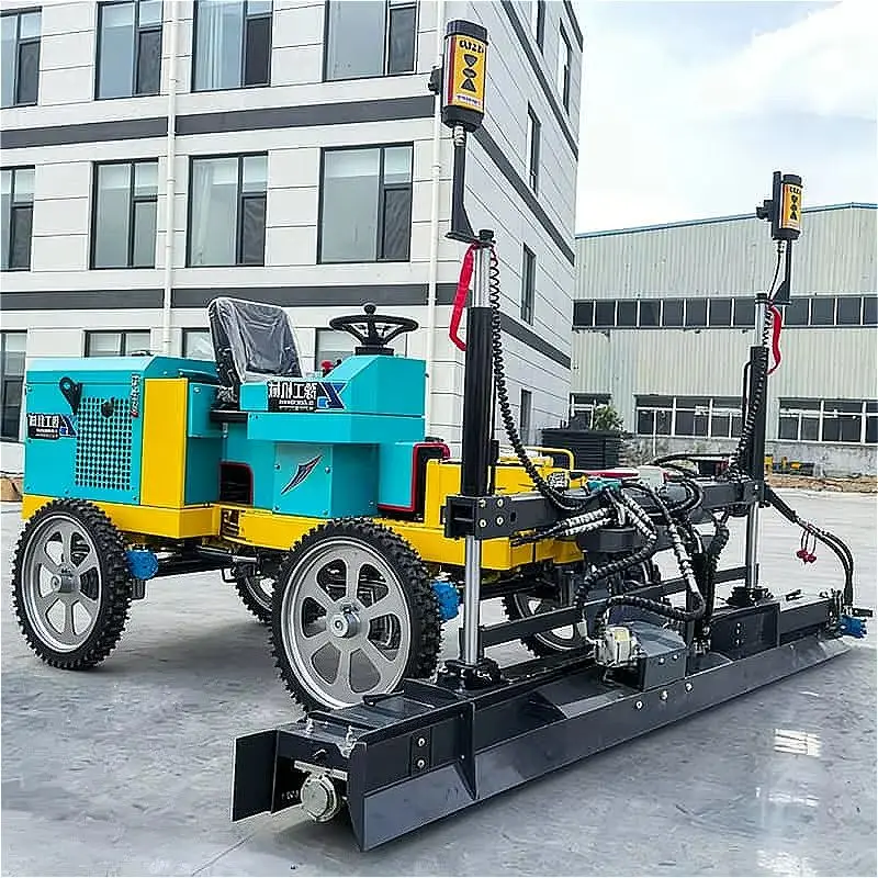 cheap Ride on Concrete Laser Screed Hydraulic with Auger Distribution Manufacturing Plant Logistics Center Floor Leveling Sale