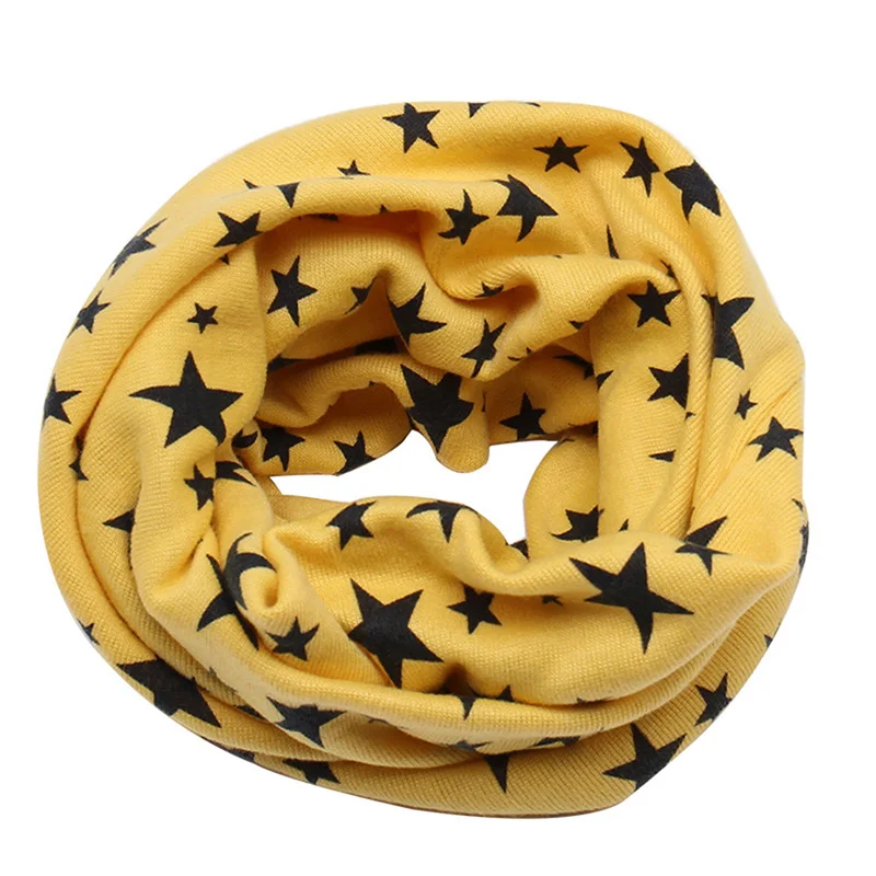 2024 cartoon Children Boys Girls Baby Wool Ring Scarf Cotton O Ring printed Scarf Neck Scarves Shawl warm Winter Neckerchief