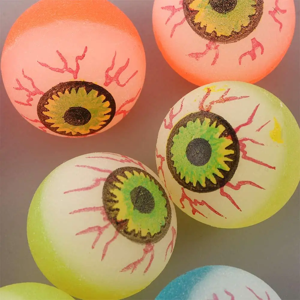 Toy Balls Children Gifts Bouncy Toy Bath Toys Jumping Balls Halloween Bouncy Balls Halloween Party Supplies Scary Eye Balls