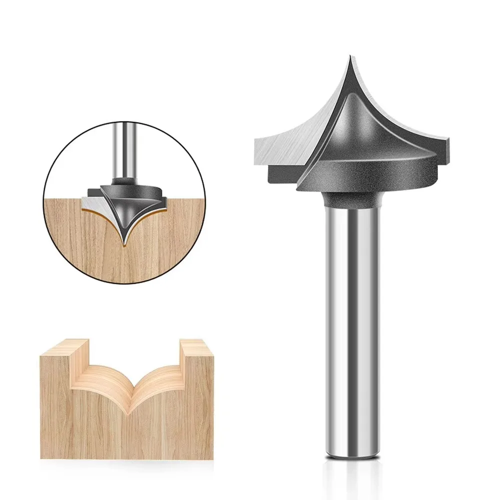 

1 шт. 1/2 "12,7 мм фреза с хвостовиком, резьба по дереву, фрезы с двойной кромкой для карбида дерева, деревообрабатывающие гравировальные инструменты, резьба