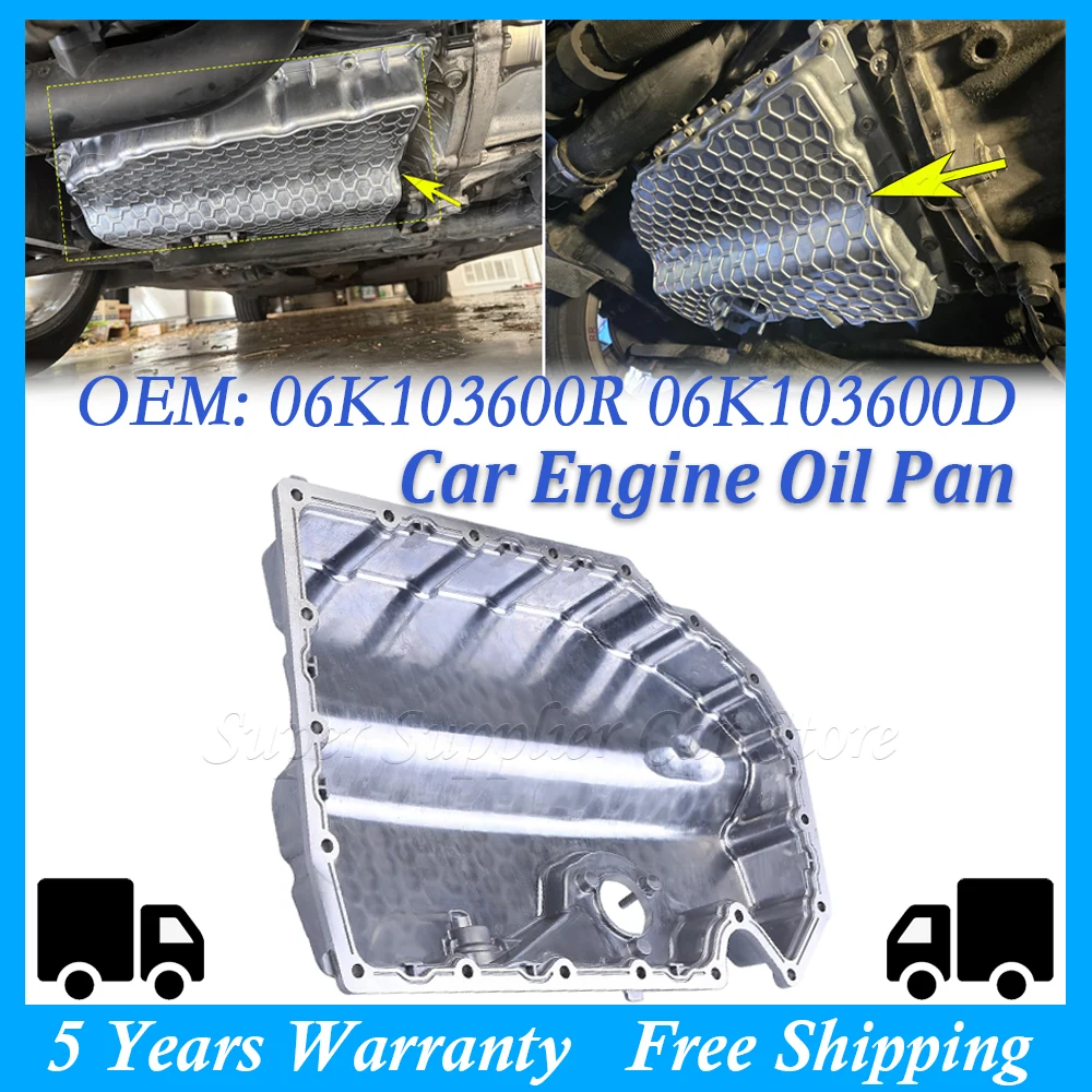 

Engine Lower Oil Tray Waste Oil Pan For Audi A1 A3 Q2 TT VW Golf MK7 GTI Tiguan Beetle Jetta Passat Skoda 06K103600R 06K103600/D