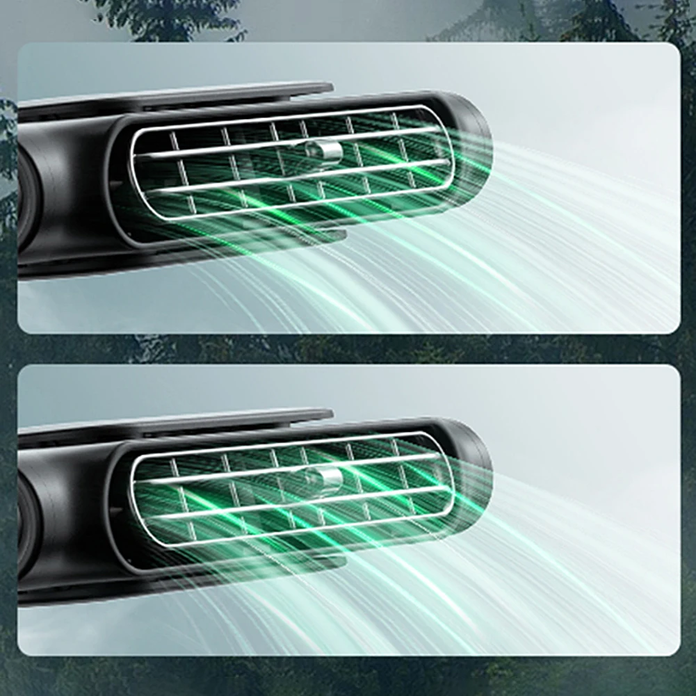 Ventilatore portatile per seggiolino auto Ventilatore di raffreddamento per poggiatesta per auto regolabile a 3 velocità Ventola di raffreddamento ad aria alimentata tramite USB per sedile anteriore posteriore