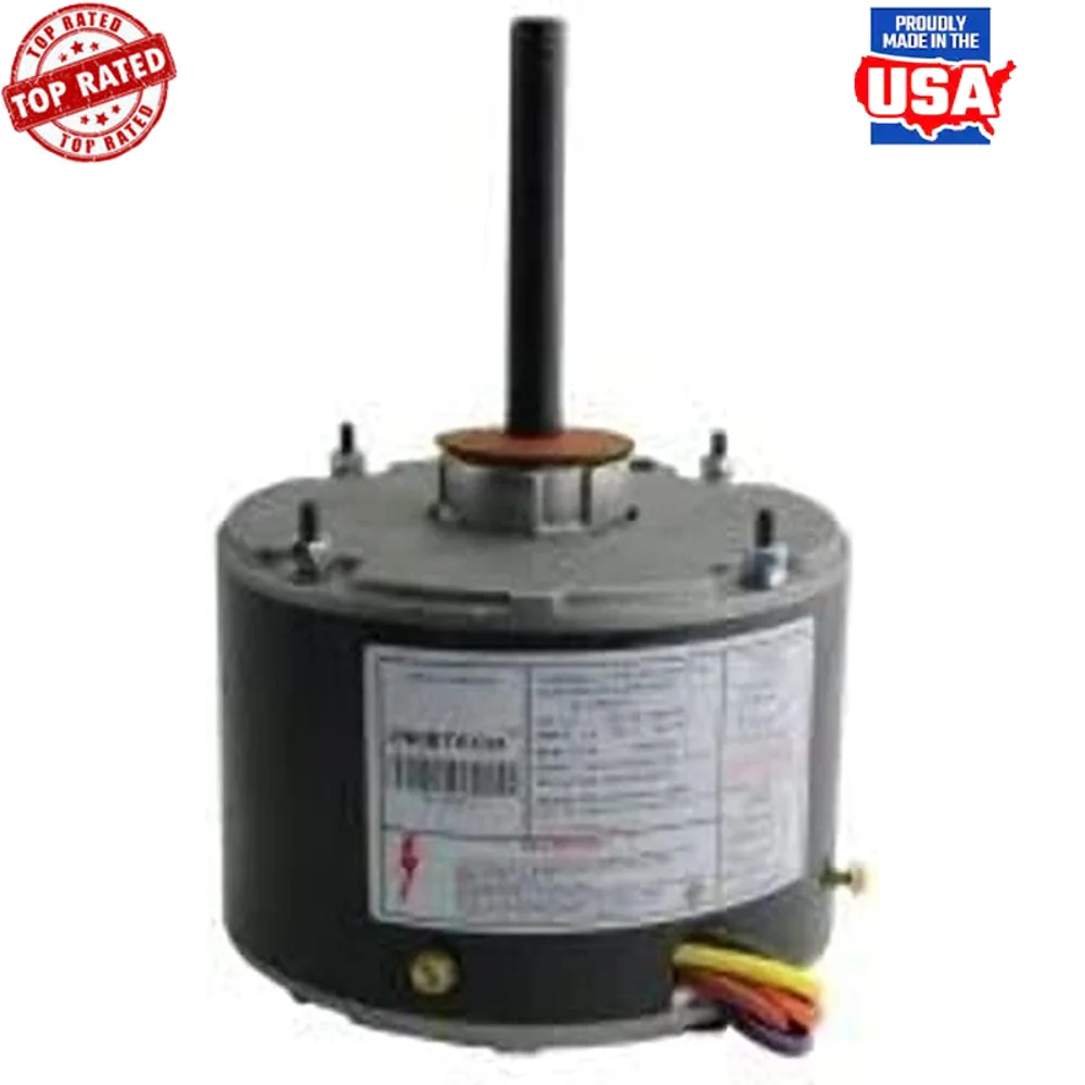 208-230V 1075RPM Fan Motor  HVAC Unit Rotation Reversible Copper Material