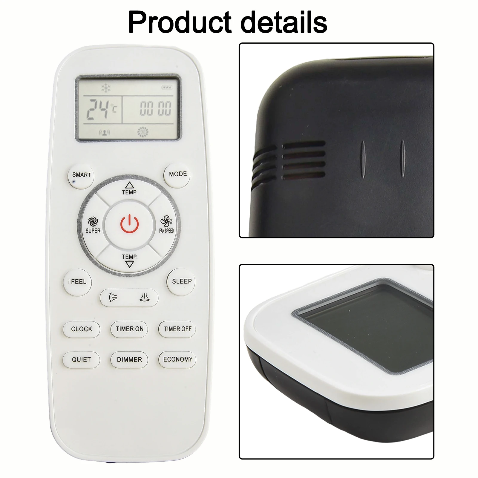 Ergonomic For Hisense Air Conditioner Remote Control for DG11L103 DG11L101 and DG11L104 Models Easy to Hold and Use
