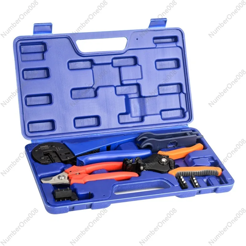 MC4- Photovoltaic Cable Connector Wire Crimper Solar Terminal Crimping Pliers Tool Combination Suit IWS-2546S