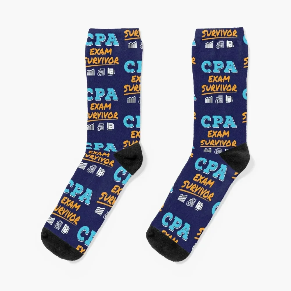 Cpa Examen Survivor Sokken Kerstcadeaus Nieuw In Verwarmde Custom Sokken Vrouw Heren