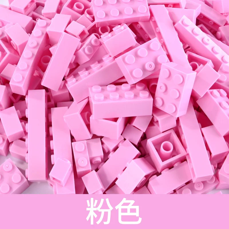 Bulk DIY Basic Parts Compatible Lego Small Particles Mini Assembly Toys 6-12 Years Old Solid Color Building Block Children Gifts